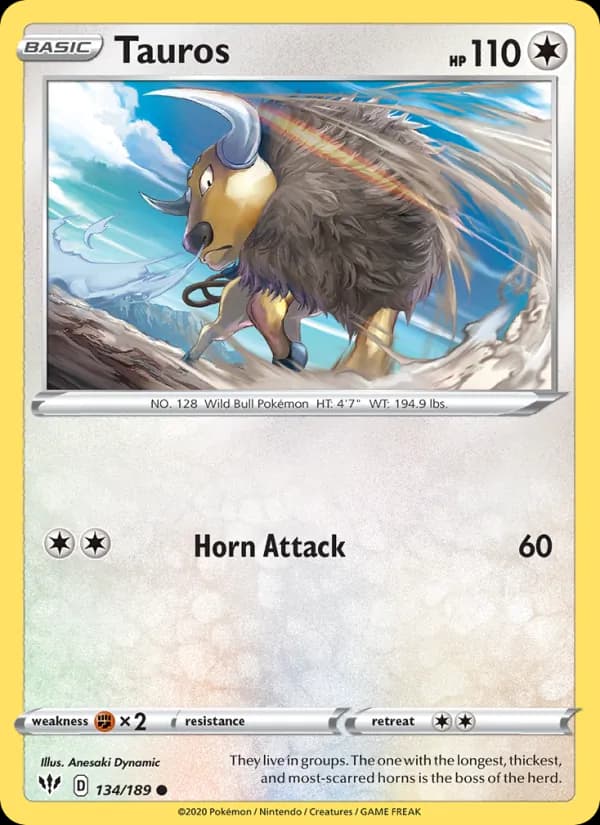 Tauros card in English