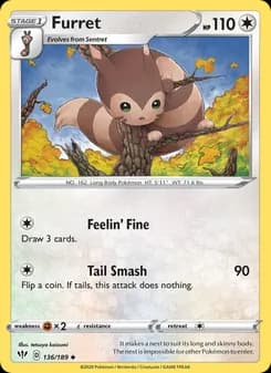 Furret card in English