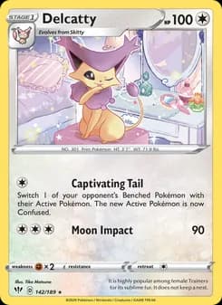 Delcatty card in English