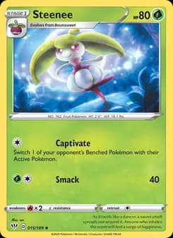 Steenee card in English