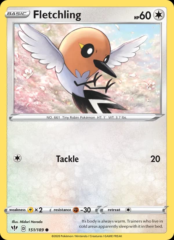Fletchling card in English