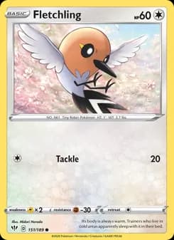 Fletchling card in English