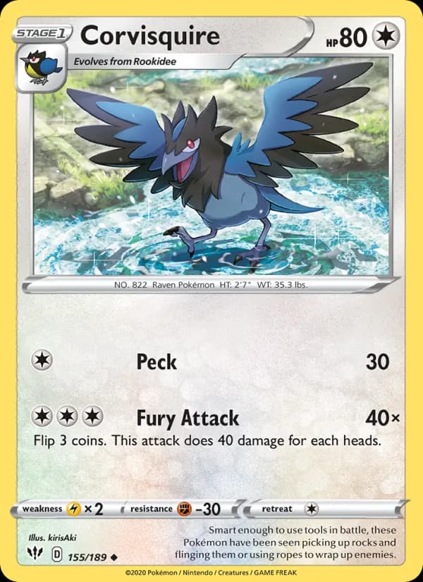 Corvisquire card in English