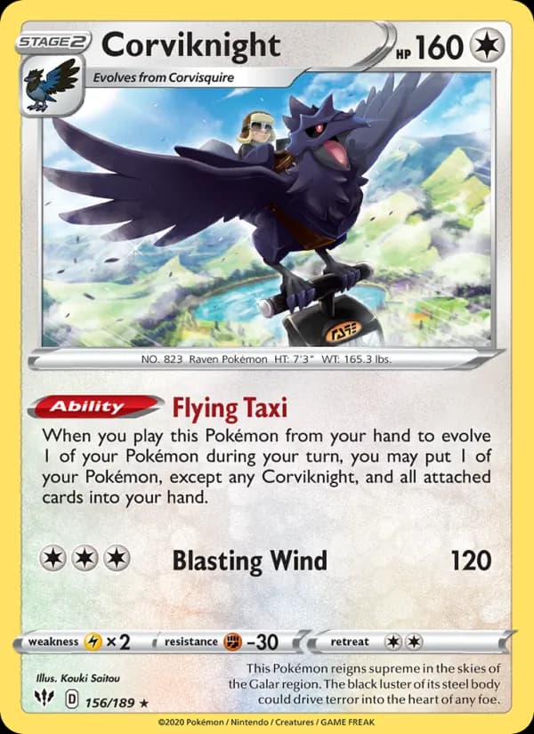 Corviknight card in English