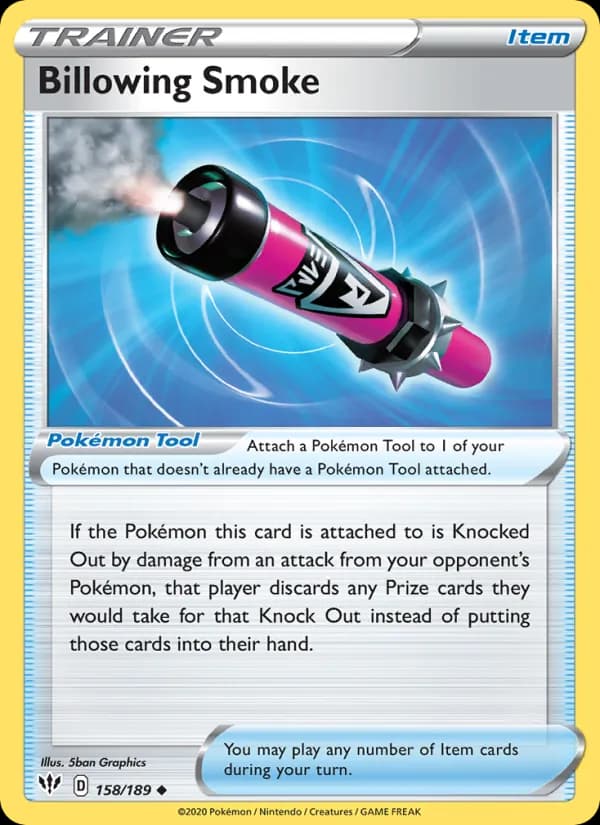 Billowing Smoke card in English