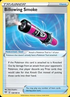 Billowing Smoke card in English
