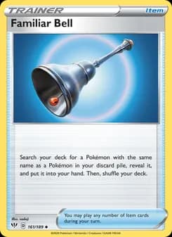 Familiar Bell card in English