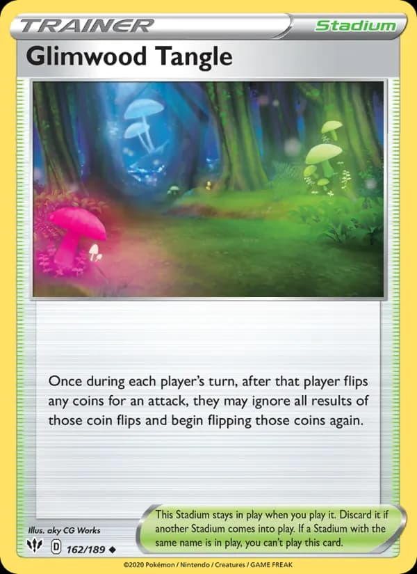 Glimwood Tangle card in English