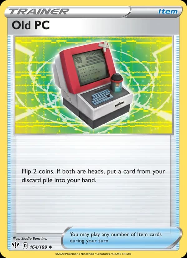 Old PC card in English