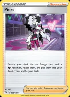 Piers card in English