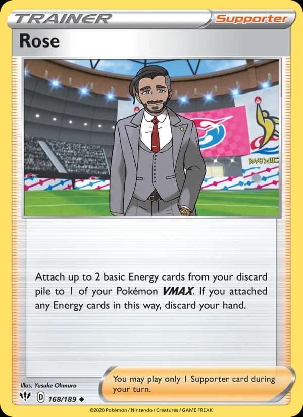 Rose card in English
