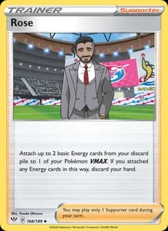 Rose card in English