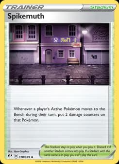 Spikemuth card in English