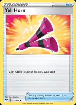 Yell Horn card in English