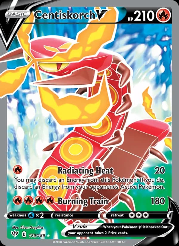 Centiskorch V card in English