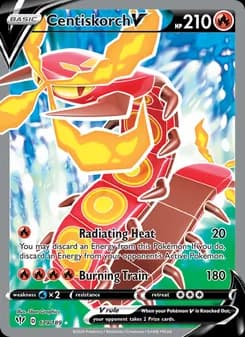 Centiskorch V card in English