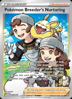 Pokémon Breeder's Nurturing card in English