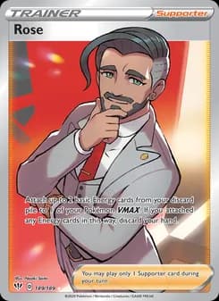 Rose card in English