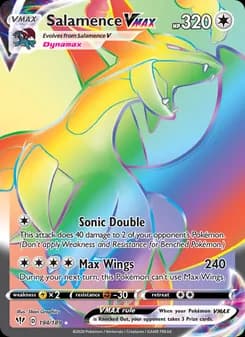 Salamence VMAX card in English