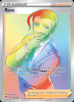 Rose card in English