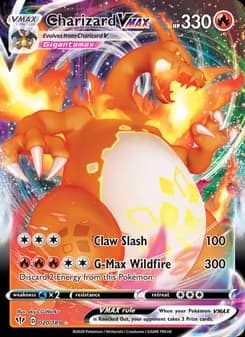Charizard VMAX card in English
