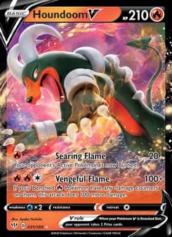 Houndoom V card in English