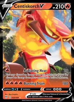 Centiskorch V card in English
