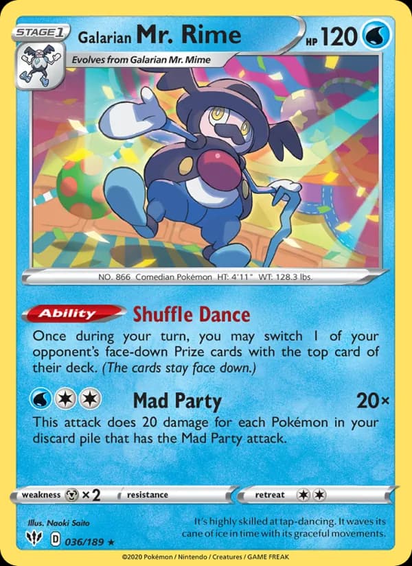 Galarian Mr. Rime card in English