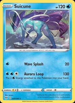 Suicune card in English