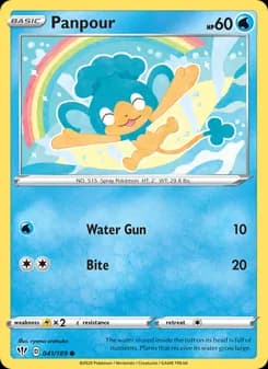 Panpour card in English