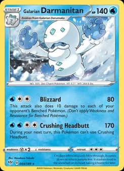 Galarian Darmanitan card in English