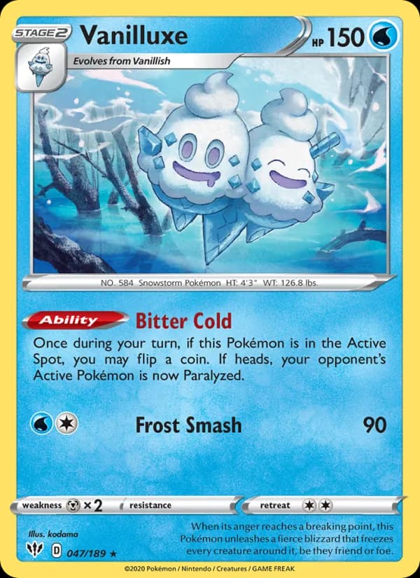 Vanilluxe card in English