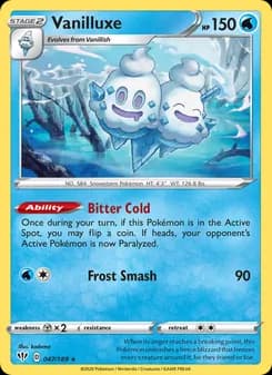 Vanilluxe card in English