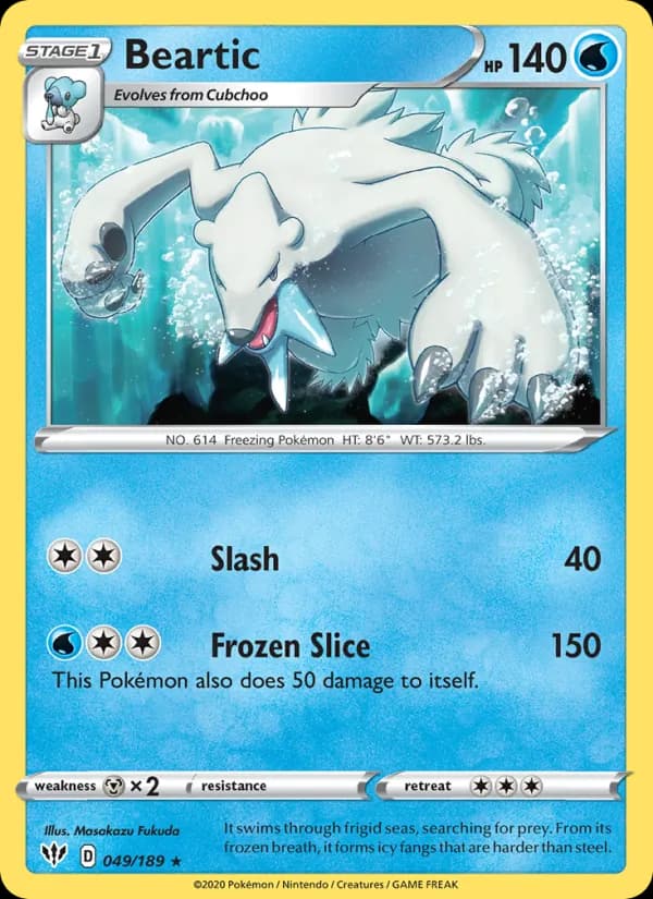 Beartic card in English