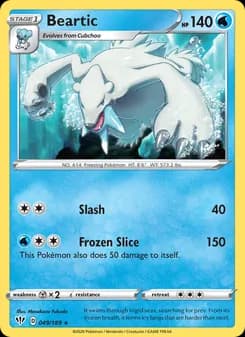 Beartic card in English