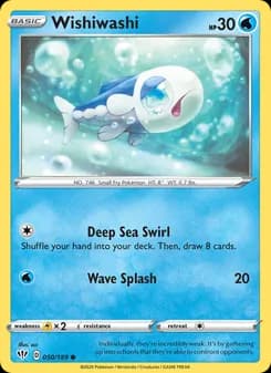 Wishiwashi card in English