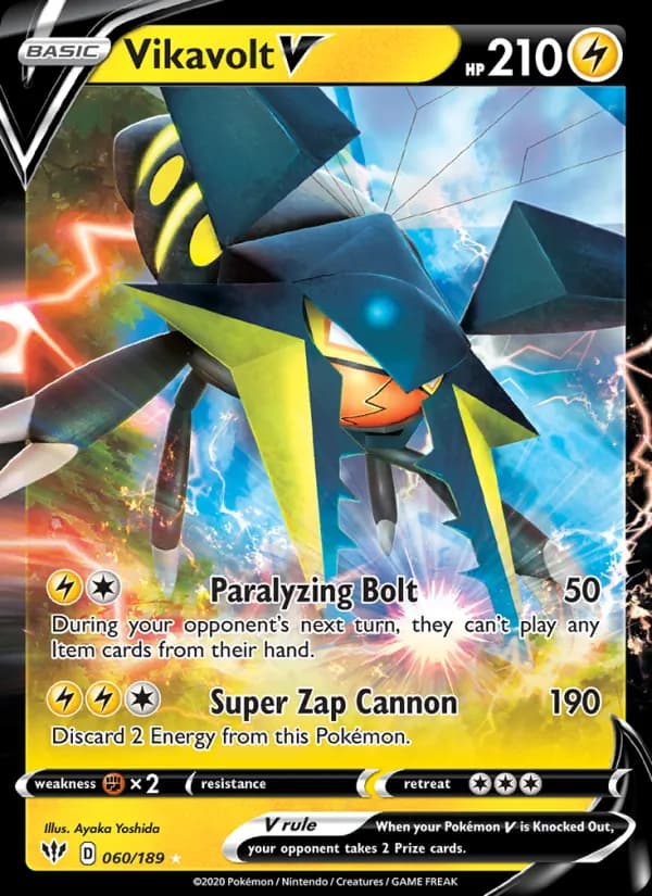 Vikavolt V card in English