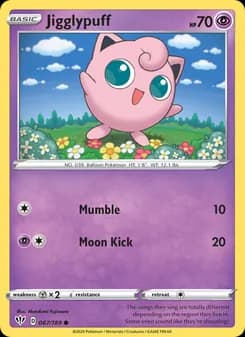 Jigglypuff card in English
