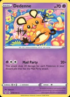 Dedenne card in English