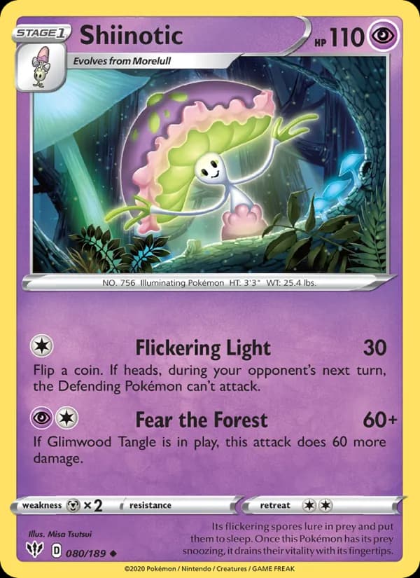 Shiinotic card in English