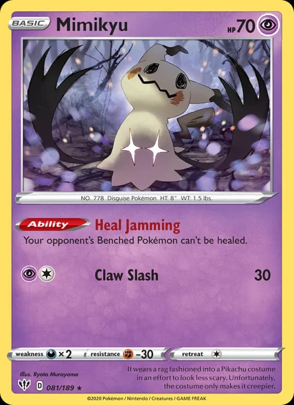 Mimikyu card in English