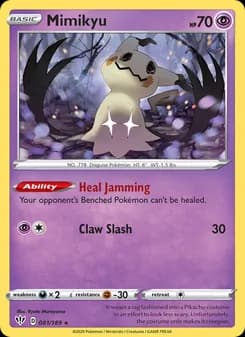 Mimikyu card in English