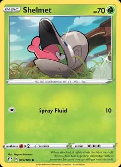 Shelmet card in English