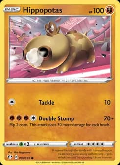 Hippopotas card in English