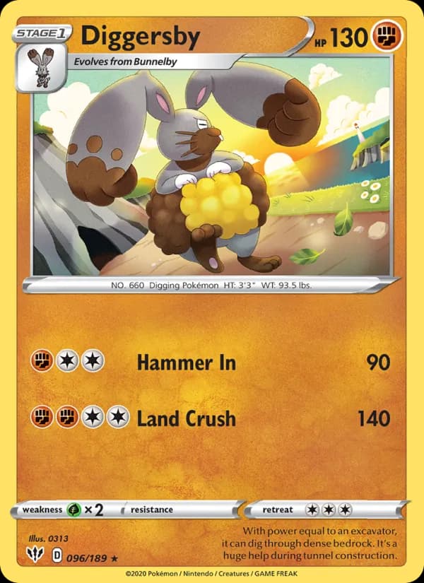 Diggersby card in English