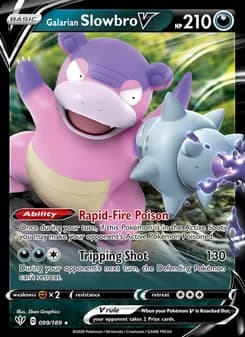 Galarian Slowbro V card in English