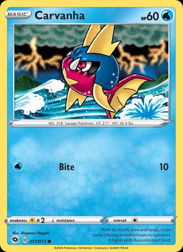 Carvanha card in English