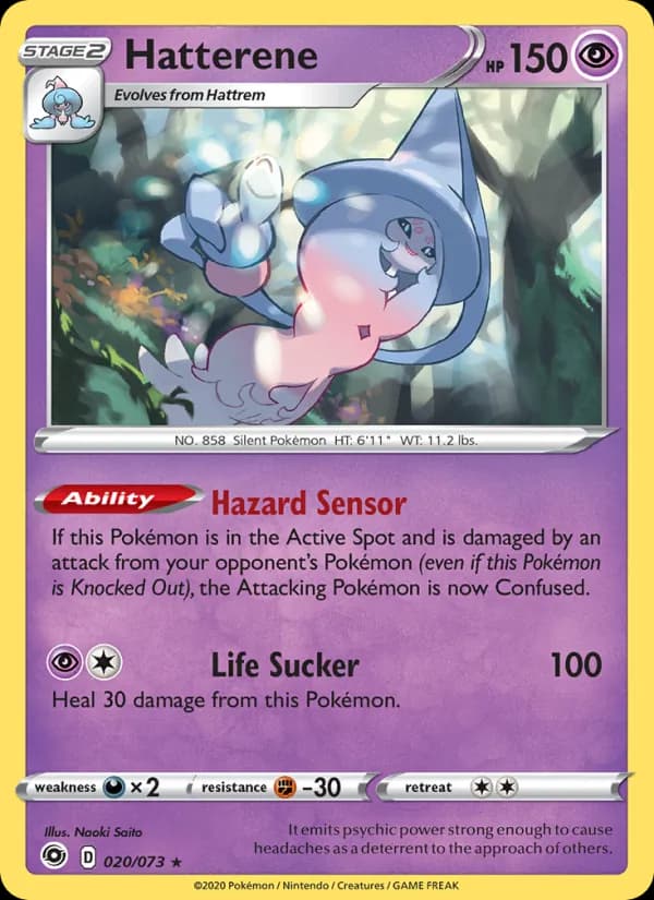 Hatterene card in English