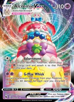 Alcremie VMAX card in English