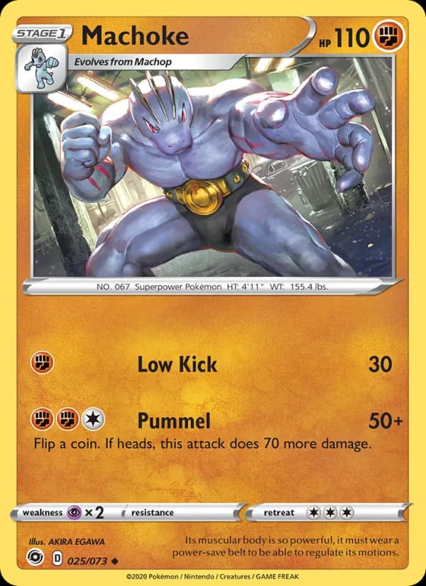 Machoke card in English